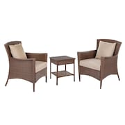 W UNLIMITED Galleon Collection Outdoor Garden Patio Furniture Set with Table - 3 Piece SW1305SET3